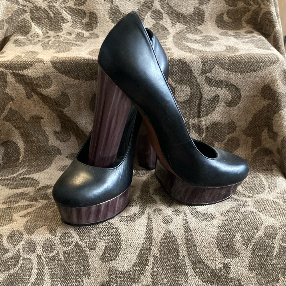 Elegant Black Platform Heels